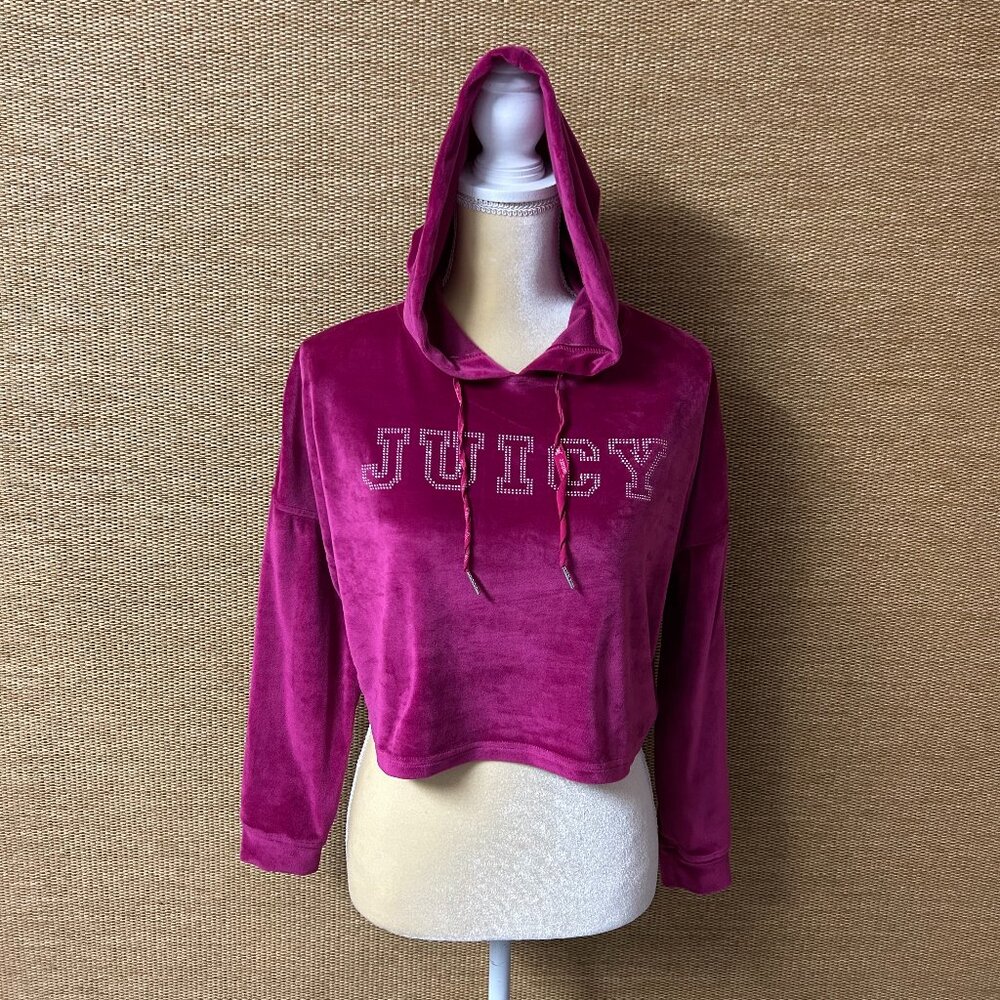 Juicy Couture Sleepwear Hoodie Womens Medium Pink Velour